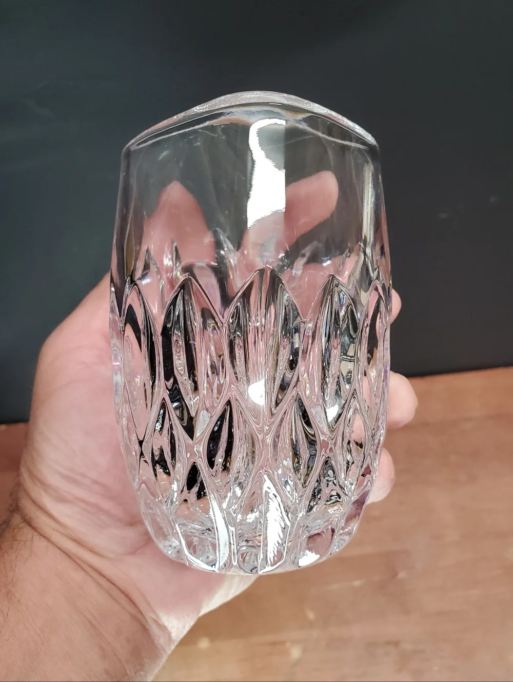 Vintage Gorham Althea Crystal Glass Pocket Vase West Germany